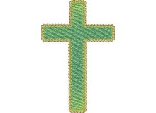 Stickdatei - Kreuz zweifarbig